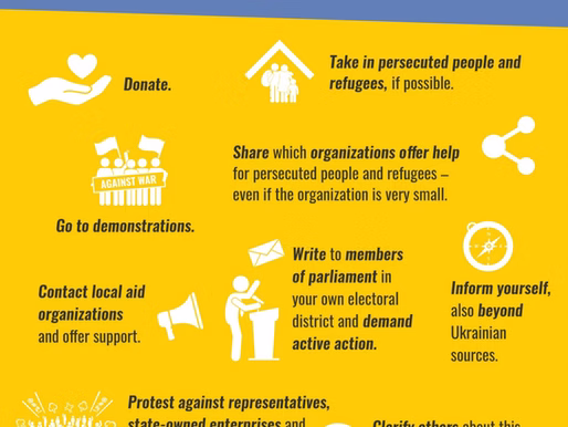 5 Dinge, mit denen du den Menschen in der Ukraine jetzt helfen kannst